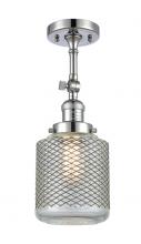 Innovations Lighting 201F-PC-G262 - Stanton - 1 Light - 6 inch - Polished Chrome - Adjustable Semi-Flush Mount