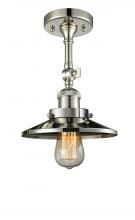 Innovations Lighting 201F-PN-M1 - Railroad - 1 Light - 8 inch - Polished Nickel - Adjustable Semi-Flush Mount