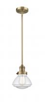 Innovations Lighting 201S-BB-G322 - Olean - 1 Light - 7 inch - Brushed Brass - Stem Hung - Mini Pendant