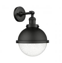 Innovations Lighting 203-BK-HFS-84-BK - Hampden - 1 Light - 9 inch - Matte Black - Adjustable Sconce