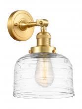 Innovations Lighting 203-SG-G713 - Bell - 1 Light - 8 inch - Satin Gold - Adjustable Sconce