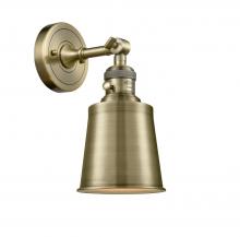 Innovations Lighting 203SW-AB-M9-AB - Addison - 1 Light - 5 inch - Antique Brass - Adjustable Sconce