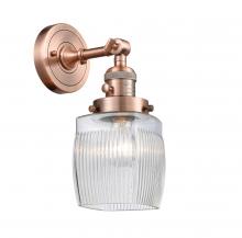 Innovations Lighting 203SW-AC-G302-LED - Colton - 1 Light - 6 inch - Antique Copper - Adjustable Sconce