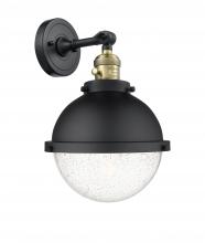 Innovations Lighting 203SW-BAB-HFS-84-BK - Hampden - 1 Light - 9 inch - Black Antique Brass - Adjustable Sconce