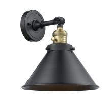 Innovations Lighting 203SW-BAB-M10-BK - Briarcliff - 1 Light - 10 inch - Black Antique Brass - Adjustable Sconce