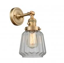 Innovations Lighting 203SW-BB-G142 - Chatham - 1 Light - 7 inch - Brushed Brass - Adjustable Sconce