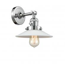 Innovations Lighting 203SW-PC-G1 - Halophane - 1 Light - 9 inch - Polished Chrome - Adjustable Sconce