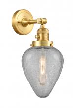 Innovations Lighting 203SW-SG-G165 - Geneseo - 1 Light - 7 inch - Satin Gold - Adjustable Sconce