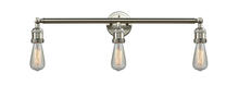 Innovations Lighting 205-SN - Bare Bulb - 3 Light - 30 inch - Brushed Satin Nickel - Bath Vanity Light