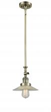 Innovations Lighting 206-AB-G2 - Halophane - 1 Light - 9 inch - Antique Brass - Stem Hung - Adjustable Mini Pendant