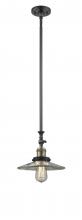 Innovations Lighting 206-BAB-G2 - Halophane - 1 Light - 9 inch - Black Antique Brass - Stem Hung - Adjustable Mini Pendant