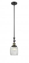Innovations Lighting 206-BAB-G302 - Colton - 1 Light - 6 inch - Black Antique Brass - Stem Hung - Adjustable Mini Pendant