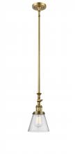 Innovations Lighting 206-BB-G64 - Cone - 1 Light - 6 inch - Brushed Brass - Stem Hung - Adjustable Mini Pendant