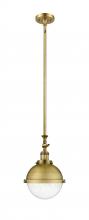 Innovations Lighting 206-BB-HFS-84-BB - Hampden - 1 Light - 9 inch - Brushed Brass - Stem Hung - Adjustable Mini Pendant