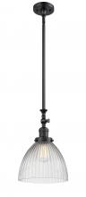 Innovations Lighting 206-BK-G222 - Seneca Falls - 1 Light - 10 inch - Matte Black - Stem Hung - Adjustable Mini Pendant