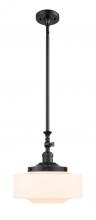 Innovations Lighting 206-BK-G691-12 - Bridgeton - 1 Light - 12 inch - Matte Black - Stem Hung - Adjustable Mini Pendant