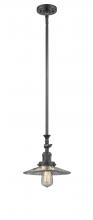 Innovations Lighting 206-OB-G2 - Halophane - 1 Light - 9 inch - Oil Rubbed Bronze - Stem Hung - Adjustable Mini Pendant