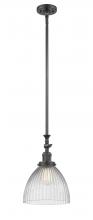Innovations Lighting 206-OB-G222 - Seneca Falls - 1 Light - 10 inch - Oil Rubbed Bronze - Stem Hung - Adjustable Mini Pendant
