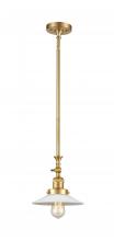 Innovations Lighting 206-SG-G1 - Halophane - 1 Light - 9 inch - Satin Gold - Stem Hung - Adjustable Mini Pendant