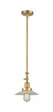 Innovations Lighting 206-SG-G2 - Halophane - 1 Light - 9 inch - Satin Gold - Stem Hung - Adjustable Mini Pendant