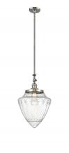 Innovations Lighting 206-SN-G664-12 - Bullet - 1 Light - 12 inch - Brushed Satin Nickel - Stem Hung - Adjustable Mini Pendant
