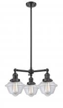 Innovations Lighting 207-OB-G532-LED - Oxford - 3 Light - 20 inch - Oil Rubbed Bronze - Stem Hung - Chandelier