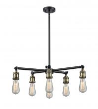 Innovations Lighting 207NH-6CR-BAB - Bare Bulb 6 Light Chandelier