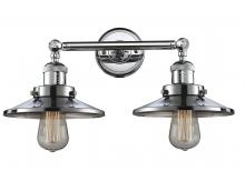 Innovations Lighting 208-PC-M7 - Railroad - 2 Light - 18 inch - Polished Chrome - Adjustable Bath Vanity Light