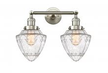 Innovations Lighting 208-SN-G664-7 - Bullet - 2 Light - 18 inch - Brushed Satin Nickel - Adjustable Bath Vanity Light