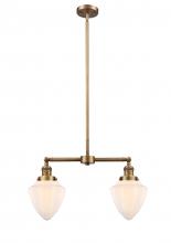Innovations Lighting 209-BB-G661-7 - Bullet - 2 Light - 24 inch - Brushed Brass - Stem Hung - Adjustable Island Light