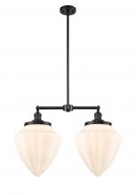 Innovations Lighting 209-BK-G661-12 - Bullet - 2 Light - 24 inch - Matte Black - Stem Hung - Adjustable Island Light