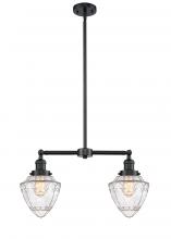 Innovations Lighting 209-OB-G664-7 - Bullet - 2 Light - 24 inch - Oil Rubbed Bronze - Stem Hung - Adjustable Island Light