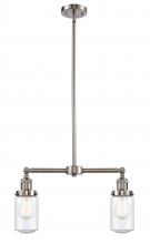 Innovations Lighting 209-SN-G314 - Dover - 2 Light - 21 inch - Brushed Satin Nickel - Stem Hung - Adjustable Island Light