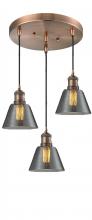 Innovations Lighting 211/3-AC-G63 - Small Cone 3 Light Multi-Pendant