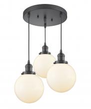 Innovations Lighting 211/3-OB-G201-8 - Beacon Multi-Pendant