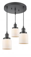 Innovations Lighting 211/3-OB-G51 - Small Bell 3 Light Multi-Pendant