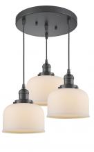 Innovations Lighting 211/3-OB-G71 - Large Bell 3 Light Multi-Pendant