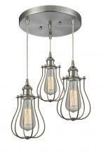 Innovations Lighting 211/3-SN-CE513-SN - Barrington 3 Light Multi-Pendant