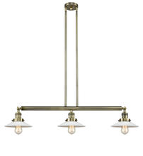 Innovations Lighting 213-AB-G1 - Halophane - 3 Light - 41 inch - Antique Brass - Stem Hung - Adjustable Island Light