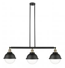 Innovations Lighting 213-BAB-HFS-82-BK - Hampden - 3 Light - 42 inch - Black Antique Brass - Stem Hung - Adjustable Island Light