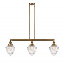 Innovations Lighting 213-BB-G664-7 - Bullet - 3 Light - 38 inch - Brushed Brass - Stem Hung - Adjustable Island Light