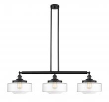 Innovations Lighting 213-BK-G692-12 - Bridgeton - 3 Light - 44 inch - Matte Black - Stem Hung - Adjustable Island Light