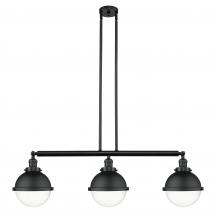 Innovations Lighting 213-BK-HFS-82-BK - Hampden - 3 Light - 42 inch - Matte Black - Stem Hung - Adjustable Island Light