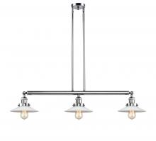 Innovations Lighting 213-PN-G1 - Halophane - 3 Light - 41 inch - Polished Nickel - Stem Hung - Adjustable Island Light