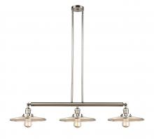 Innovations Lighting 213-PN-MFR-PN-12 - Appalachian - 3 Light - 45 inch - Polished Nickel - Stem Hung - Adjustable Island Light