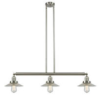 Innovations Lighting 213-SN-G2-LED - Halophane - 3 Light - 41 inch - Brushed Satin Nickel - Stem Hung - Adjustable Island Light