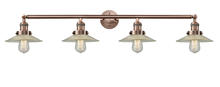Innovations Lighting 215-AC-G2 - Halophane - 4 Light - 45 inch - Antique Copper - Adjustable Bath Vanity Light