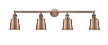Innovations Lighting 215-AC-M9-AC - Addison - 4 Light - 42 inch - Antique Copper - Adjustable Bath Vanity Light