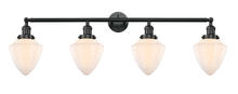 Innovations Lighting 215-BK-G661-7 - Bullet - 4 Light - 46 inch - Matte Black - Adjustable Bath Vanity Light