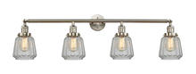 Innovations Lighting 215-SN-G142 - Chatham - 4 Light - 42 inch - Brushed Satin Nickel - Adjustable Bath Vanity Light